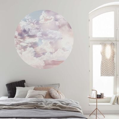 Papel pintado fotográfico autoadhesivo no tejido - Candy Sky - tamaño 125 x 125 cm