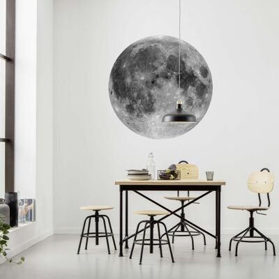 Selbstklebende Vlies Fototapete - Moon - Größe 125 x 125 cm