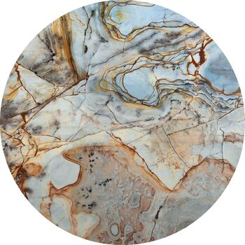 Papier peint photo intissé autocollant - Marble Sphere - format 125 x 125 cm 2