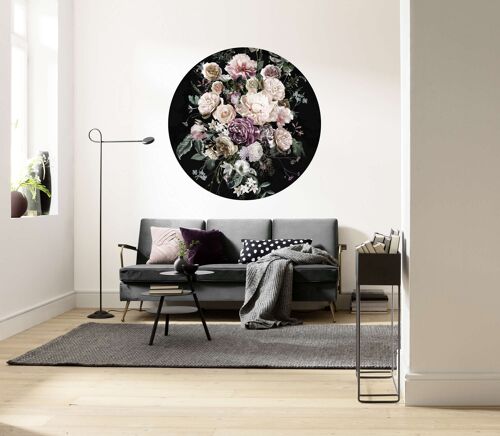 Selbstklebende Vlies Fototapete - Enchanted Flowers - Größe 125 x 125 cm