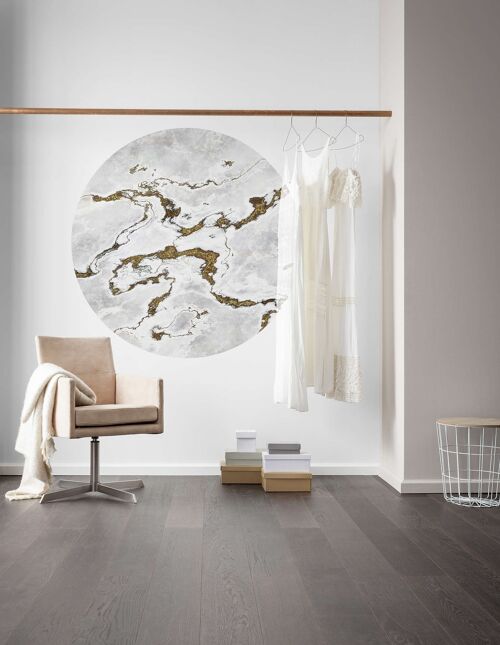 Selbstklebende Vlies Fototapete - Marble Vibe - Größe 125 x 125 cm