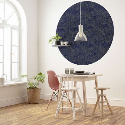 Self-adhesive non-woven photo wallpaper - Royal Blue - size 125 x 125 cm
