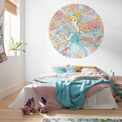 Selbstklebende Vlies Fototapete - Cinderella Pastel Dreams - Größe 125 x 125 cm