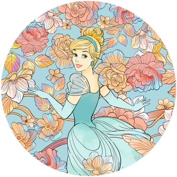 Papier peint photo intissé autocollant - Cinderella Pastel Dreams - format 125 x 125 cm 2