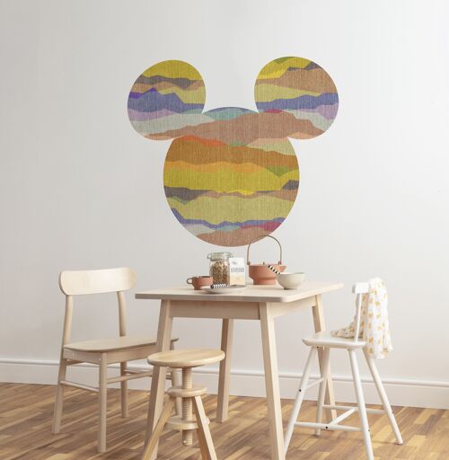 Selbstklebende Vlies Fototapete - Mickey Head - Größe 127 x 127 cm