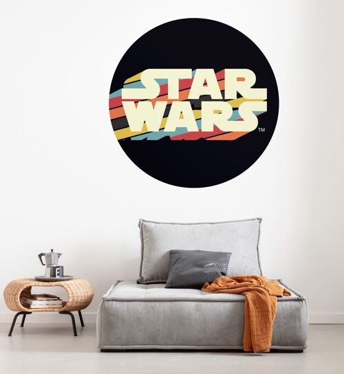 Selbstklebende Vlies Fototapete - Star Wars Typeface - Größe 128 x 128 cm