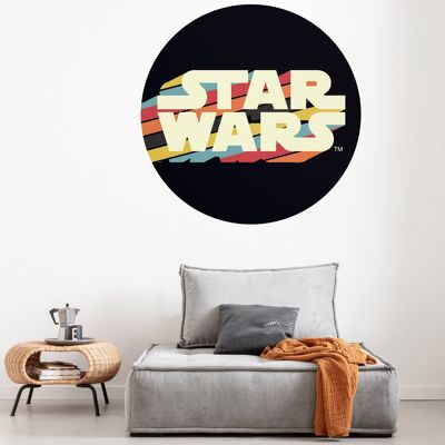 Papel pintado fotográfico autoadhesivo no tejido - Star Wars Typeface - tamaño 128 x 128 cm