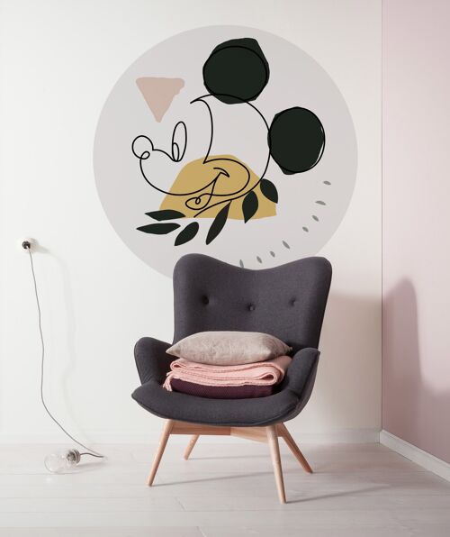 Selbstklebende Vlies Fototapete - Mickey Modern Art - Größe 128 x 128 cm