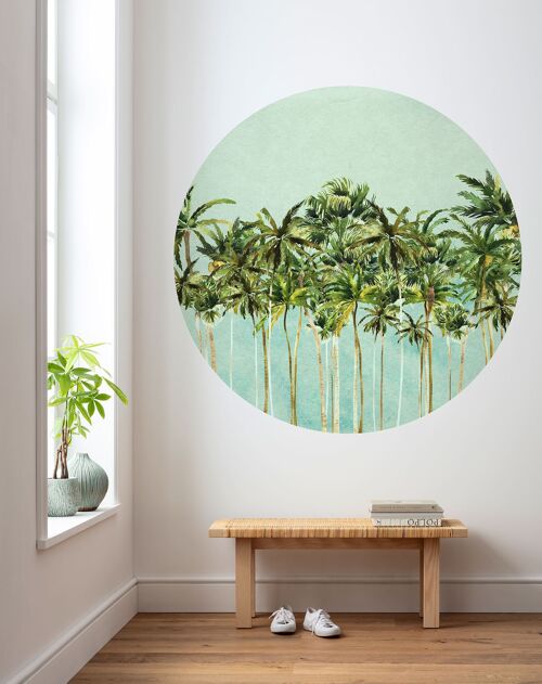 Selbstklebende Vlies Fototapete - Coconut Trees - Größe 125 x 125 cm