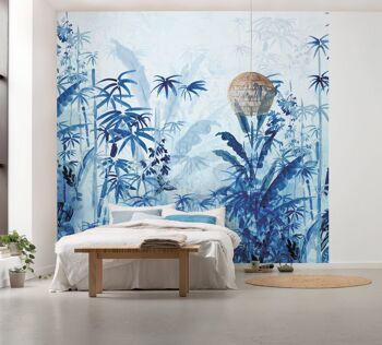 Papier peint photo intissé - Blue Jungle - format 300 x 280 cm 1