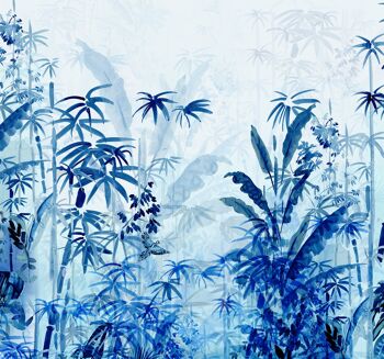 Papier peint photo intissé - Blue Jungle - format 300 x 280 cm 2