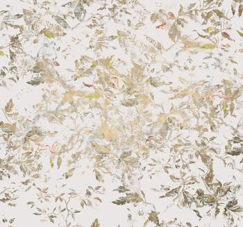 Papier peint photo intissé - Plumes dorées - format 400 x 280 cm 2