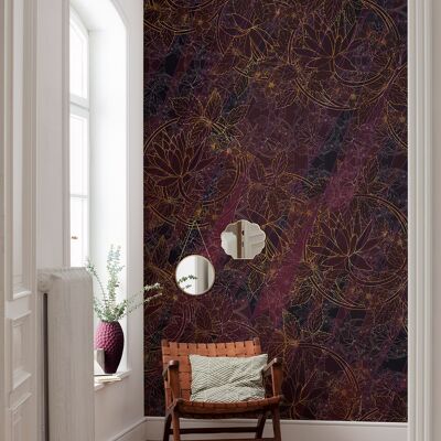 Non-woven photo wallpaper - lotus - size 200 x 280 cm