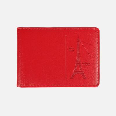 Range Cards Elegance red Eiffel Tower (set of 3)