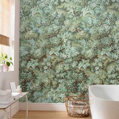 Non-woven photo wallpaper - Botanique Vert - size 300 x 280 cm