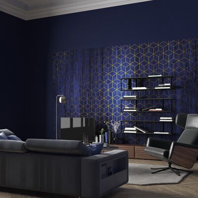 Papel pintado fotográfico no tejido - Mystique Bleu - tamaño 400 x 280 cm