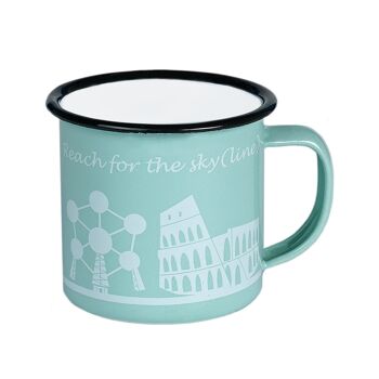 ICÔNES DE LA VILLE MINI MUG VERTE 6X6