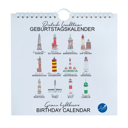 Bithday calendar german lighthouses - joyin