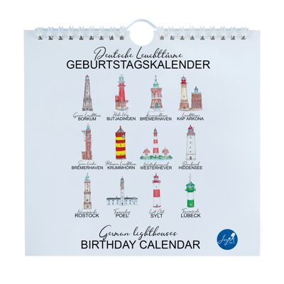 BITHDAY CALENDAR DEUTSCHE LEUCHTTÜRME - JOYIN