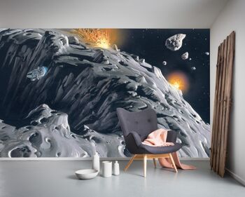 Papier peint photo intissé - Star Wars Classic RMQ Asteroid - Taille 500 x 250 cm 1