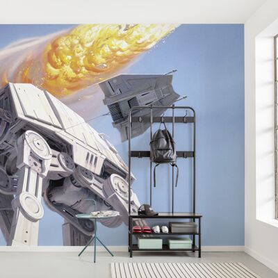 Vlies Fototapete - Star Wars Classic RMQ Hoth Battle AT-AT - Größe 500 x 250 cm