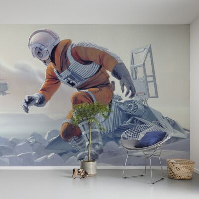 Papel pintado fotográfico no tejido - Star Wars Classic RMQ Hoth Battle Pilot - Tamaño 500 x 250 cm