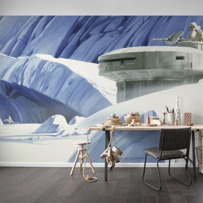 Vlies Fototapete - Star Wars Classic RMQ Hoth Echo Base - Größe 500 x 250 cm