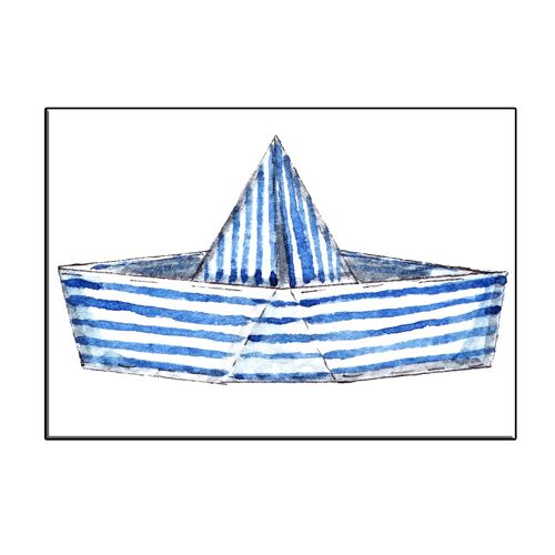 A6 striped boat card - joyin