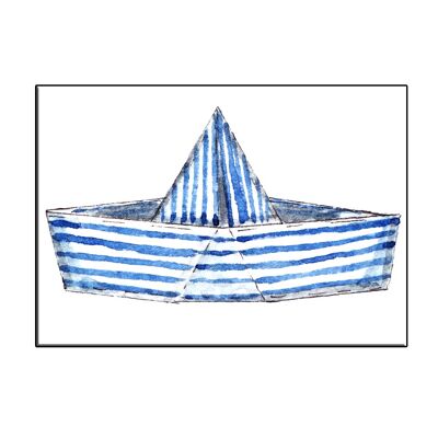 A6 striped boat card - joyin