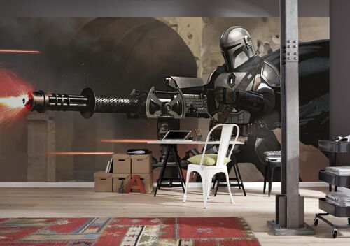 Vlies Fototapete - Star Wars The Mandalorian Blaster - Größe 500 x 250 cm