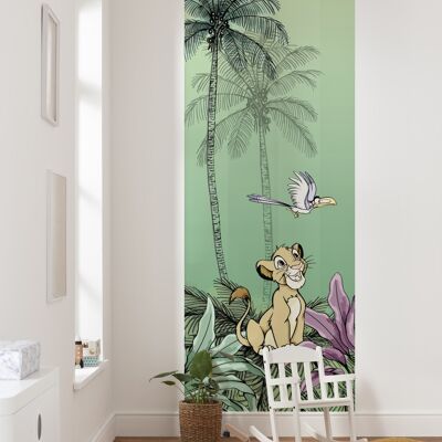 Non-woven photo wallpaper - Jungle Simba - size 100 x 280 cm