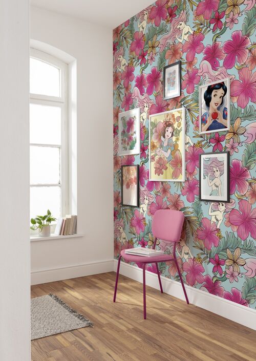 Vlies Fototapete - Ariel - Pink Flower - Größe 200 x 280 cm