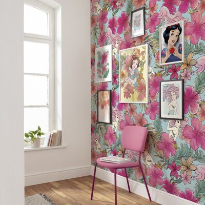 Vlies Fototapete - Ariel - Pink Flower - Größe 200 x 280 cm