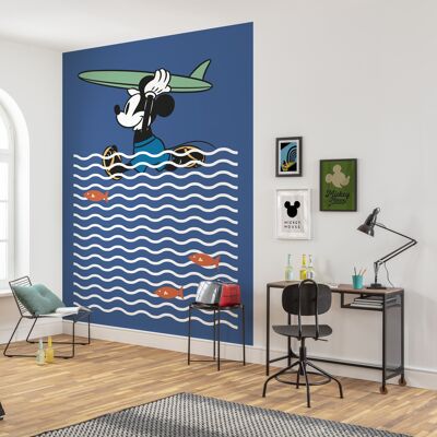 Vlies Fototapete - Mickey gone Surfin' - Größe 200 x 280 cm