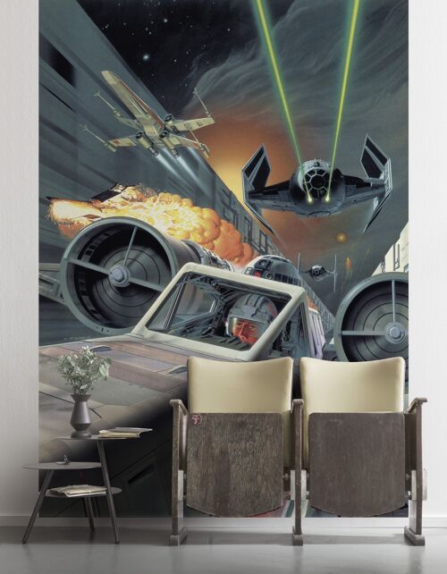 Vlies Fototapete - Star Wars Classic Death Star Trench Run - Größe 200 x 280 cm