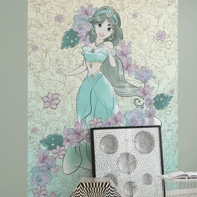 Papel pintado fotográfico no tejido - Flores de jazmín pálido - Tamaño 200 x 280 cm