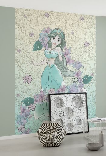 Papier peint photo intissé - Fleurs de jasmin pâle - Format 200 x 280 cm 1