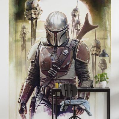 Papel pintado fotográfico no tejido - Star Wars The Mandalorian Big Impaler - Tamaño 200 x 280 cm