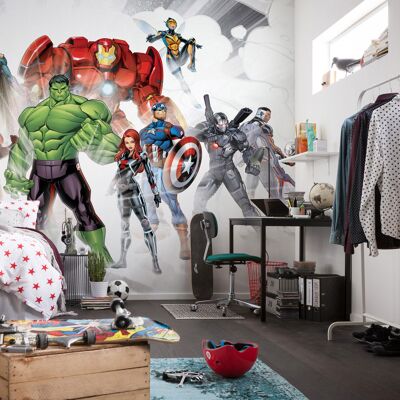 Non-woven photo wallpaper - Avengers Unite - size 500 x 280 cm