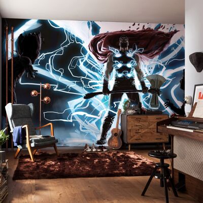 Non-woven photo wallpaper - Thor God of Thunder - size 500 x 280 cm