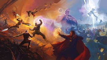 Papier peint photo intissé - Avengers Epic Battles Two Worlds - Taille 500 x 280 cm 2