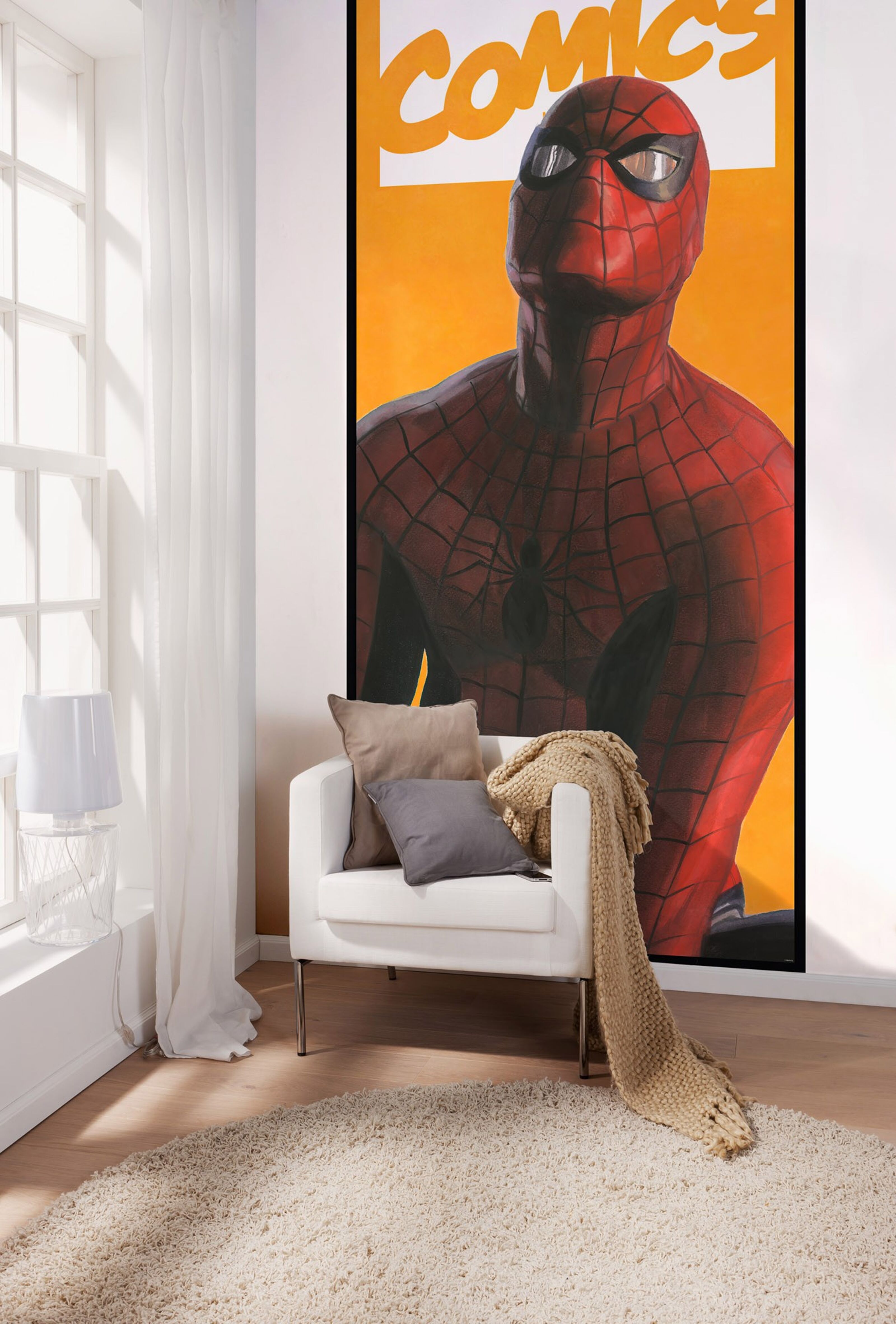 Spider-Man Vlies Größe x Kaufen Comic - cm 250 Großhandelspreisen 100 zu Fototapete - Sie