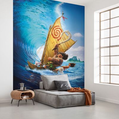 Papel pintado fotográfico no tejido - Moana Ride the Wave - tamaño 200 x 280 cm