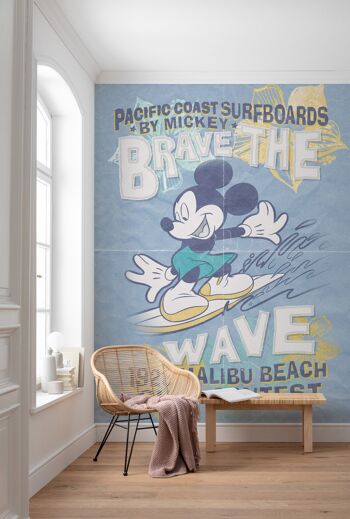 Papier peint photo intissé - Mickey Brave the Wave - format 200 x 280 cm 1