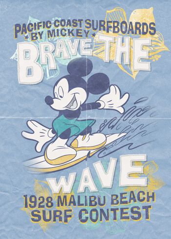 Papier peint photo intissé - Mickey Brave the Wave - format 200 x 280 cm 2