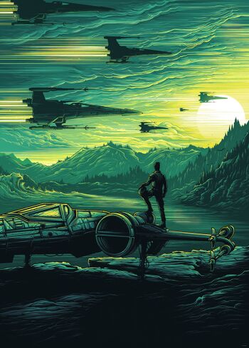 Papier peint photo intissé - Star Wars X-Wing Assault Takodana - Taille 200 x 280 cm 2