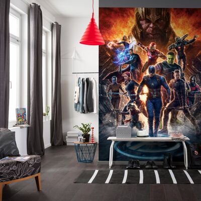 Papier peint photo intissé - Avengers vs Thanos - format 200 x 280 cm