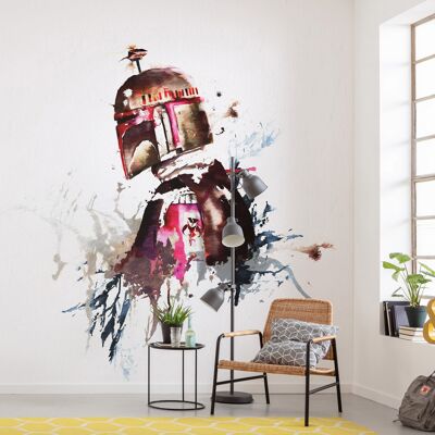 Papel pintado fotográfico no tejido - Star Wars Acuarela Boba Fett - tamaño 250 x 280 cm