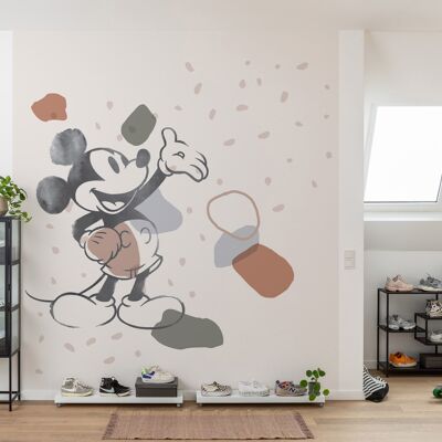 Papel pintado fotográfico no tejido - Mickey Organic Shapes - tamaño 250 x 280 cm