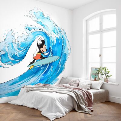 Vlies Fototapete - Mickey Surfing - Größe 300 x 280 cm